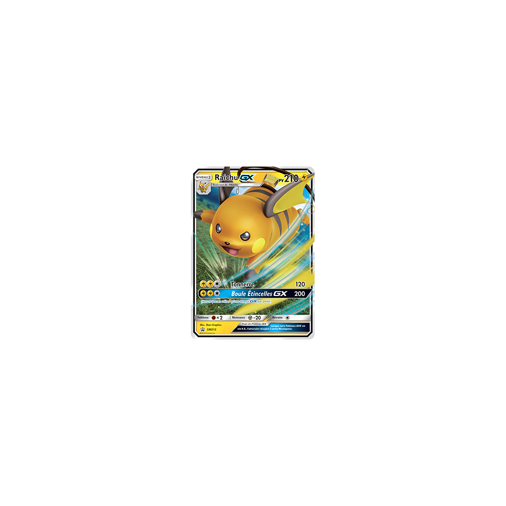 Raichu SM213 : - de Pokémon Promo SM (Soleil et Lune)