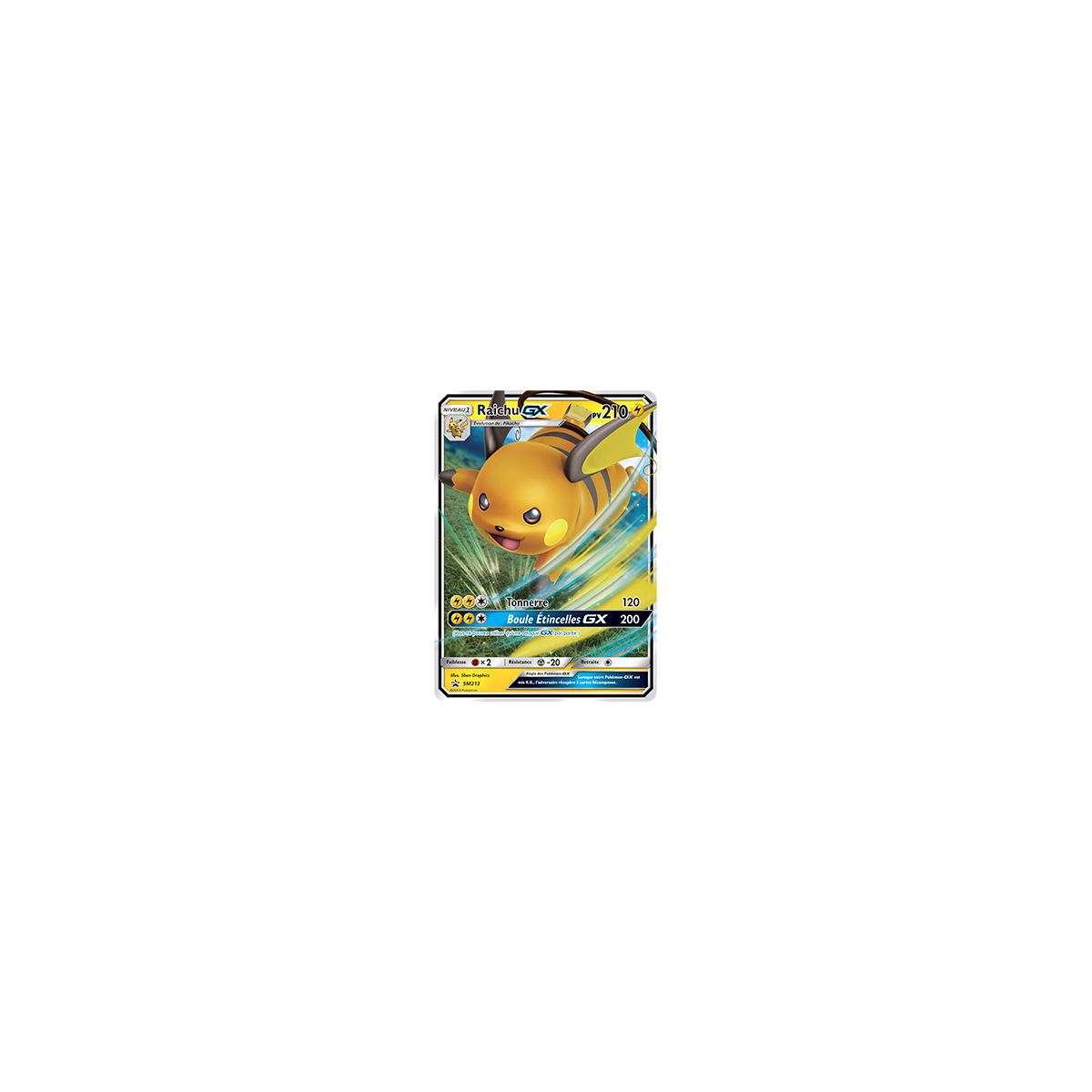 Raichu SM213 : - de Pokémon Promo SM (Soleil et Lune)