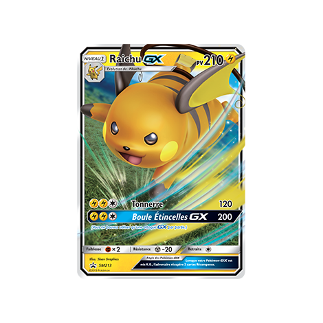 Raichu SM213 : - de Pokémon Promo SM (Soleil et Lune)