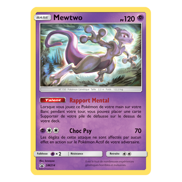 Carte Mewtwo - de Pokémon SM214