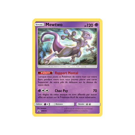 Carte Mewtwo - de Pokémon SM214