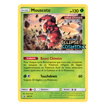 Carte Mouscoto - de Pokémon SM218