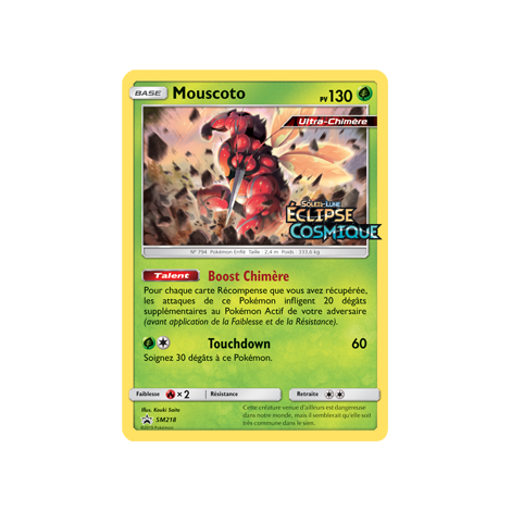 Carte Mouscoto - de Pokémon SM218