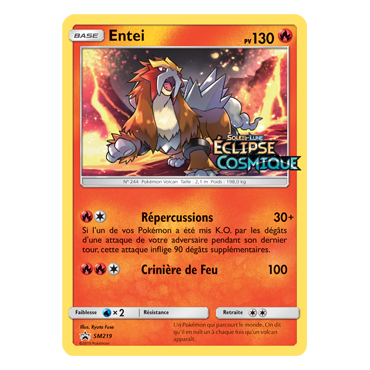 Entei, carte - de Promo SM (Soleil et Lune)