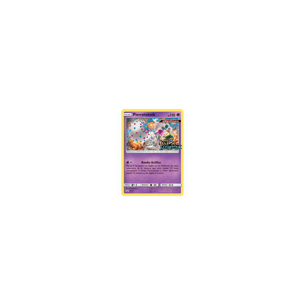 Pierroteknik SM221 : - de Pokémon Promo SM (Soleil et Lune)