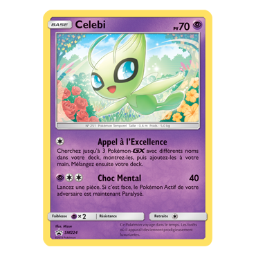 Celebi SM224 : - de Pokémon Promo SM (Soleil et Lune)