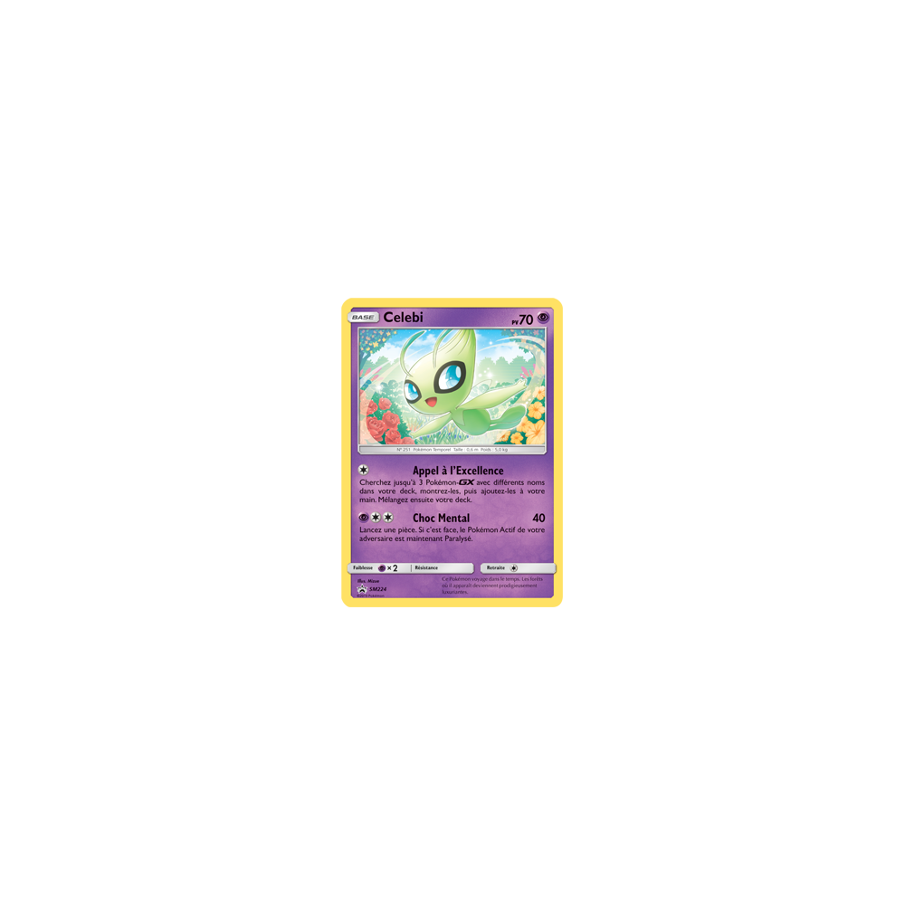 Celebi SM224 : - de Pokémon Promo SM (Soleil et Lune)