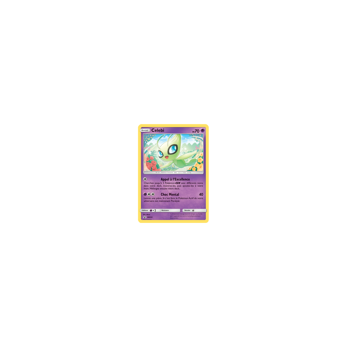 Celebi SM224 : - de Pokémon Promo SM (Soleil et Lune)