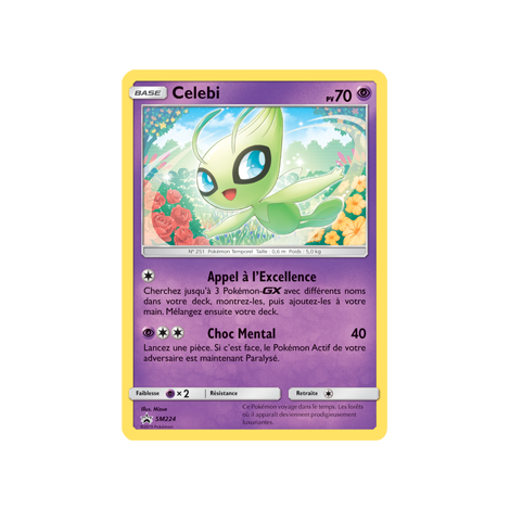 Celebi SM224 : - de Pokémon Promo SM (Soleil et Lune)