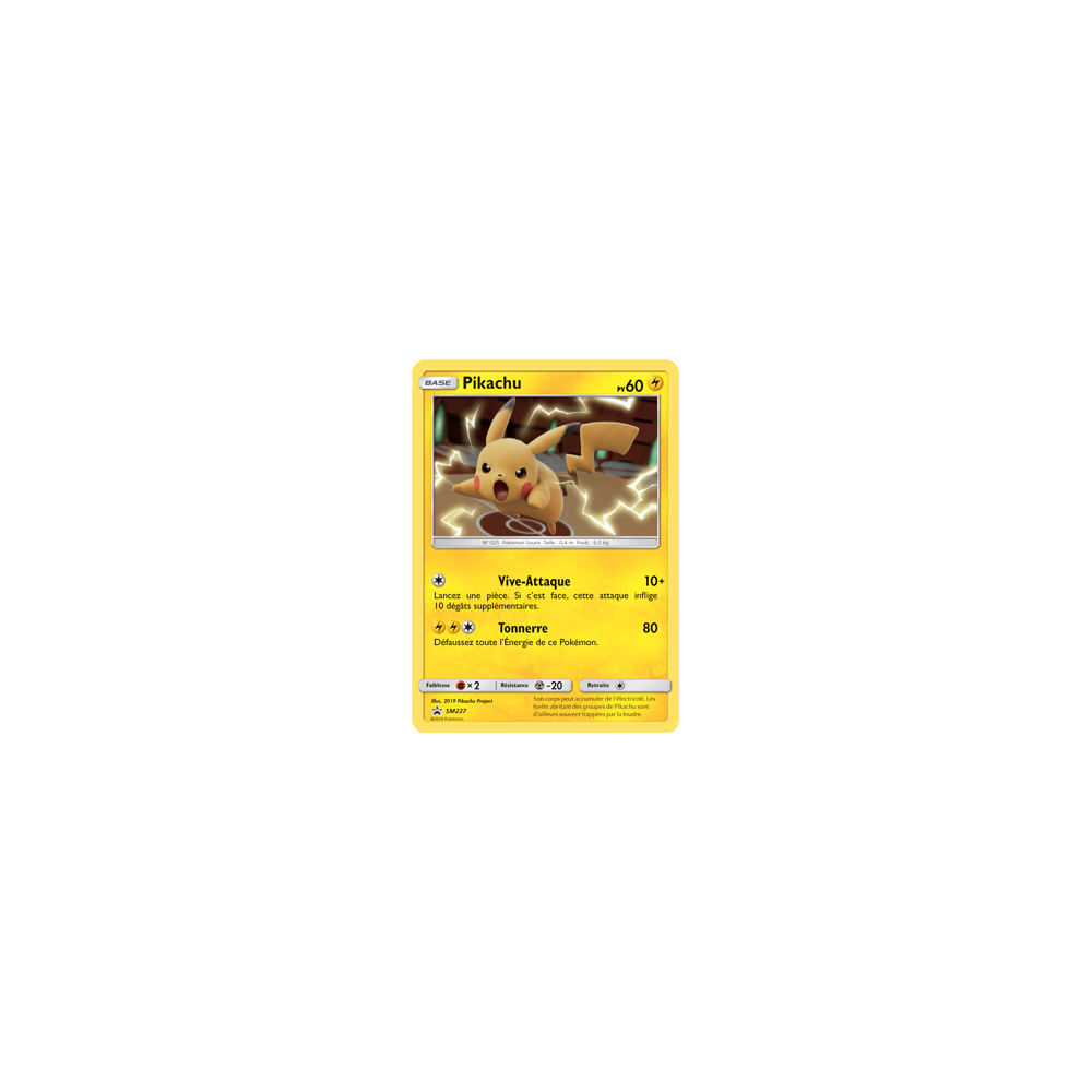 Carte Pikachu - de Pokémon SM227