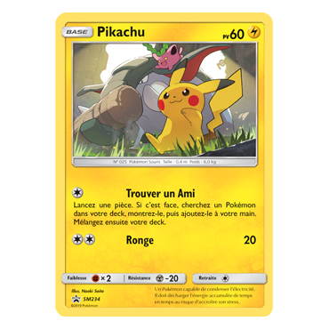 Carte Pikachu - de Pokémon SM234