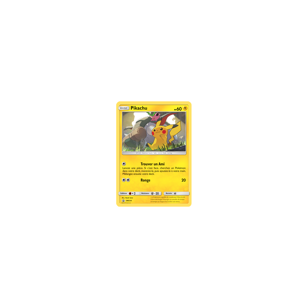 Carte Pikachu - de Pokémon SM234