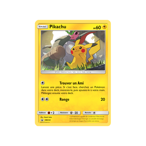 Carte Pikachu - de Pokémon SM234