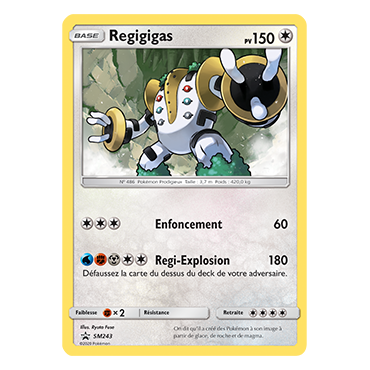 Regigigas SM243 : - de Pokémon Promo SM (Soleil et Lune)