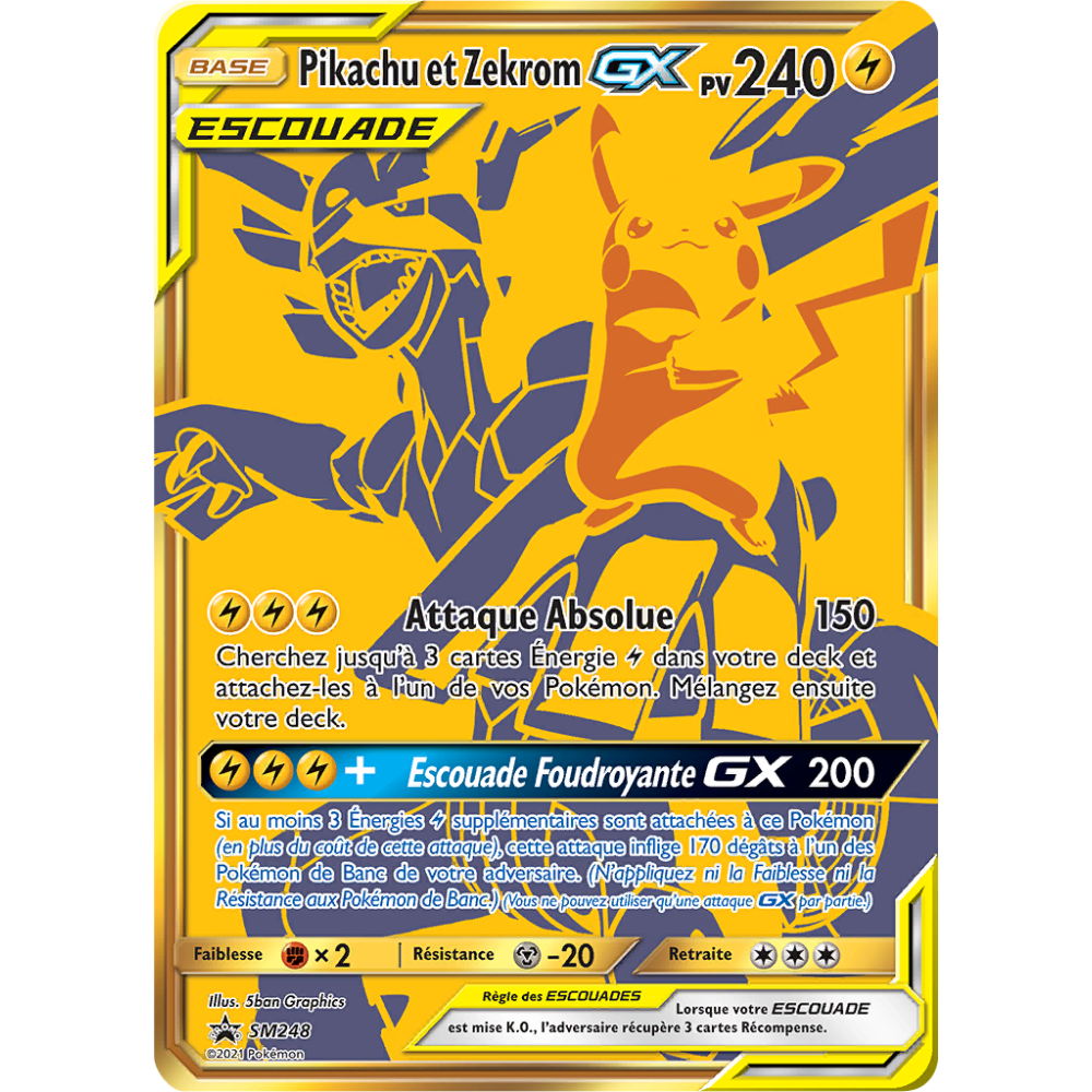 Pikachu et Zekrom, carte - de Promo SM (Soleil et Lune)