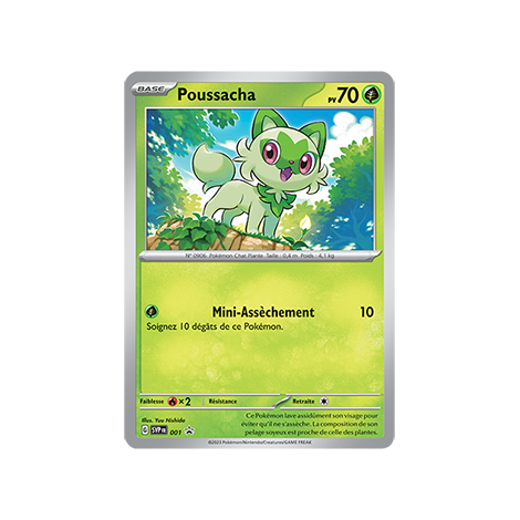 Poussacha SV001 : - de Pokémon Promo SV (Écarlate et Violet)