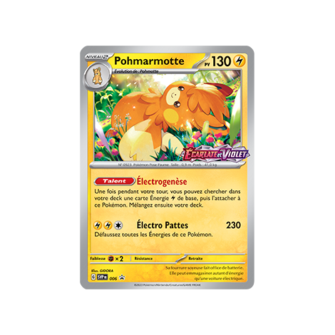 Pohmarmotte SV006 : - de Pokémon Promo SV (Écarlate et Violet)