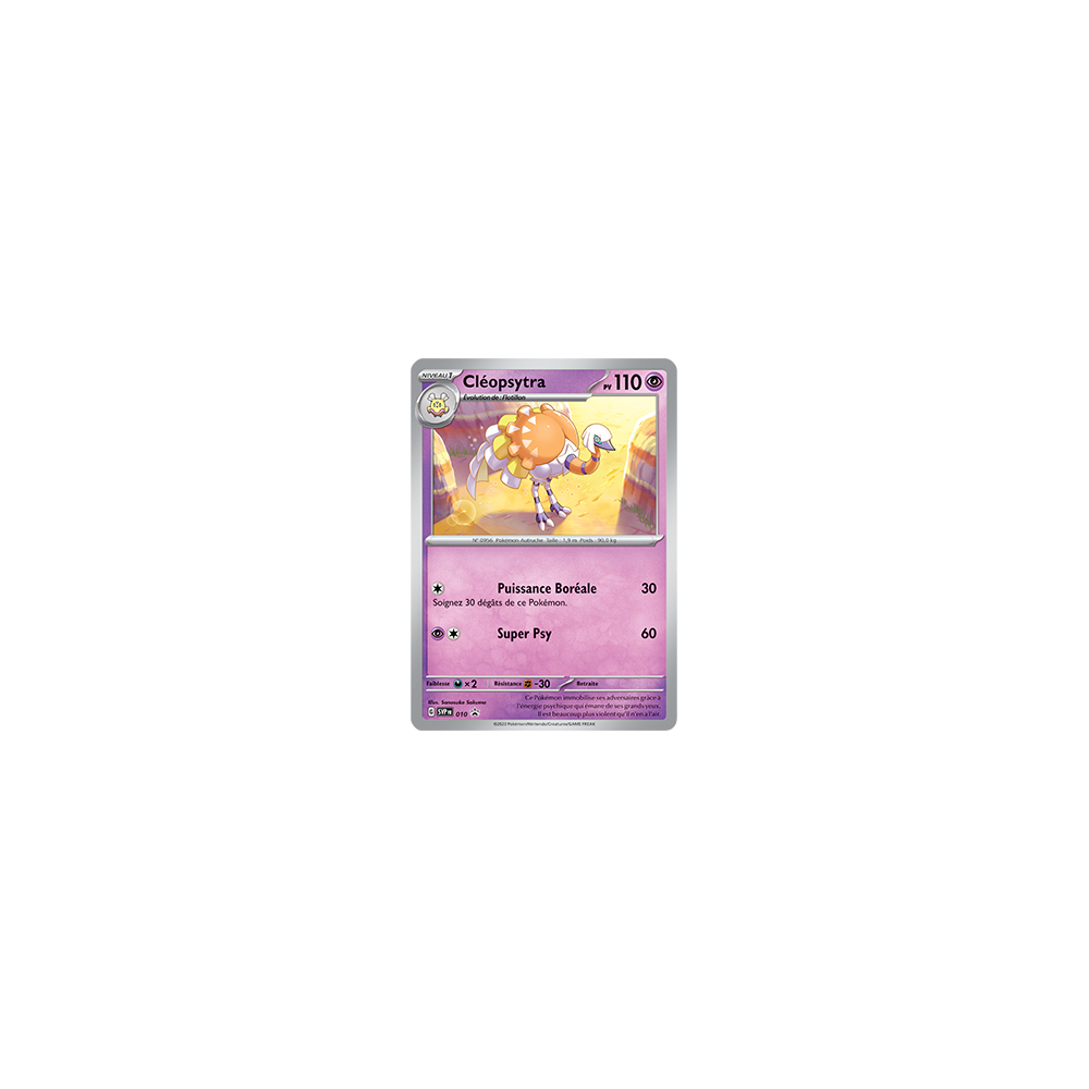 Carte Cléopsytra - de Pokémon SV010