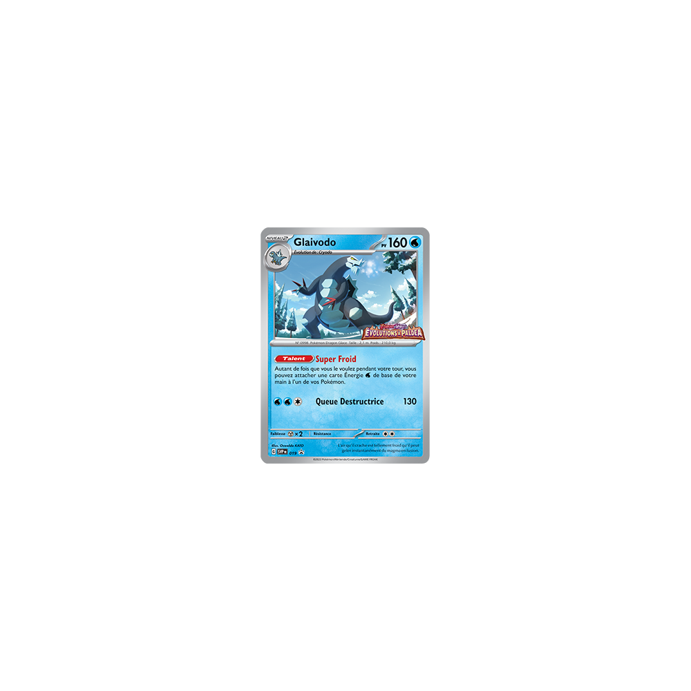 Carte Glaivodo - de Pokémon SV019