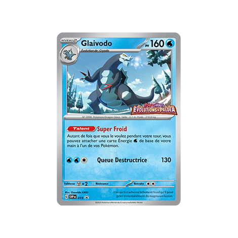 Carte Glaivodo - de Pokémon SV019