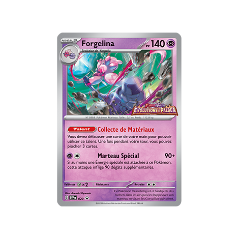 Carte Forgelina - de Pokémon SV020