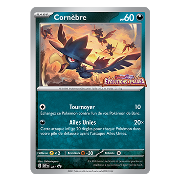 Carte Cornèbre - de Pokémon SV021