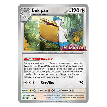 Carte Bekipan - de Pokémon SV022