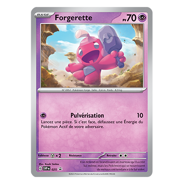 Forgerette SV025 : - de Pokémon Promo SV (Écarlate et Violet)