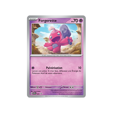 Forgerette SV025 : - de Pokémon Promo SV (Écarlate et Violet)