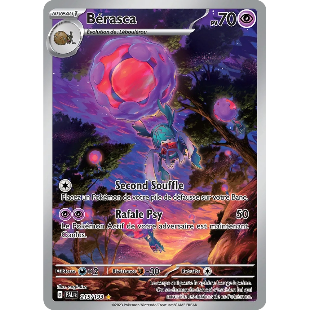 Bérasca 215/193 : Joyau Illustration rare de l'extension Pokémon Écarlate et Violet Évolutions à Paldea