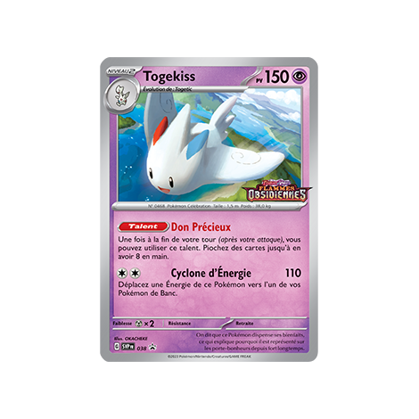 Carte Togekiss - de Pokémon SV038