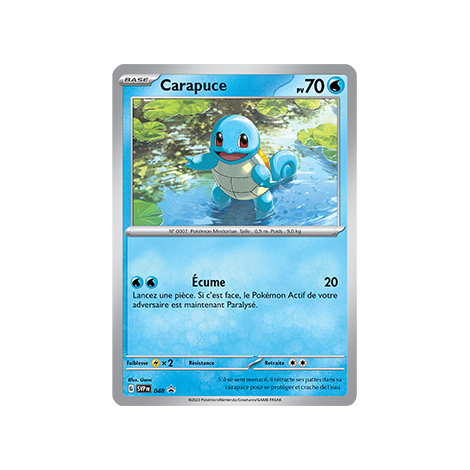 Carapuce SV048 : - de Pokémon Promo SV (Écarlate et Violet)