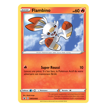 Carte Flambino - de Pokémon SWSH002