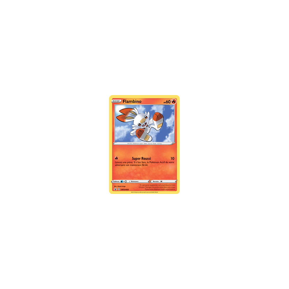 Carte Flambino - de Pokémon SWSH002