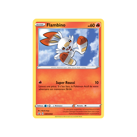 Carte Flambino - de Pokémon SWSH002