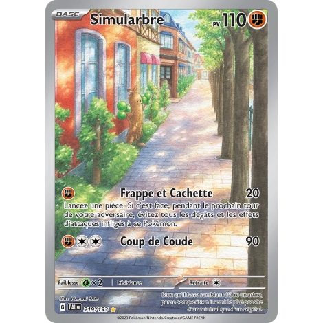 Carte Simularbre - Illustration rare de Pokémon Écarlate et Violet Évolutions à Paldea 219/193