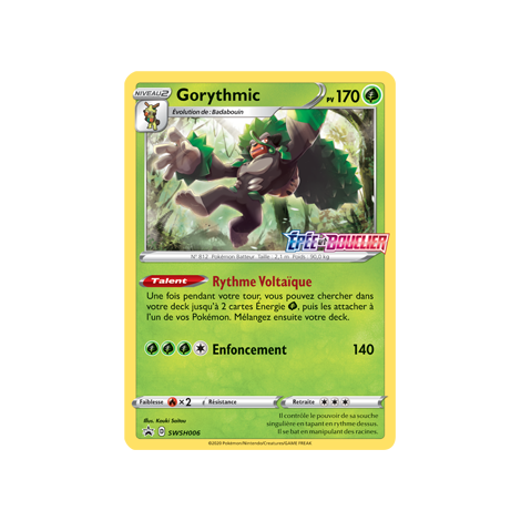 Carte Gorythmic - de Pokémon SWSH006