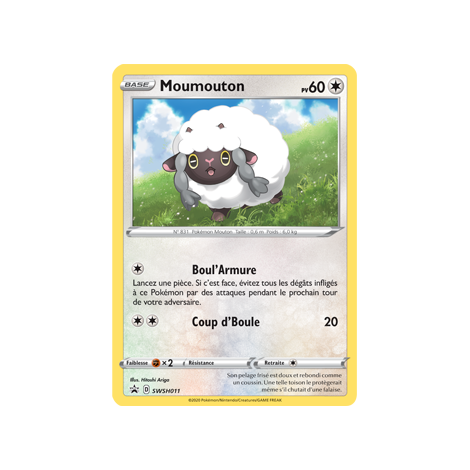 Moumouton SWSH011 : - de Pokémon Promo SWSH (Épée et Bouclier)