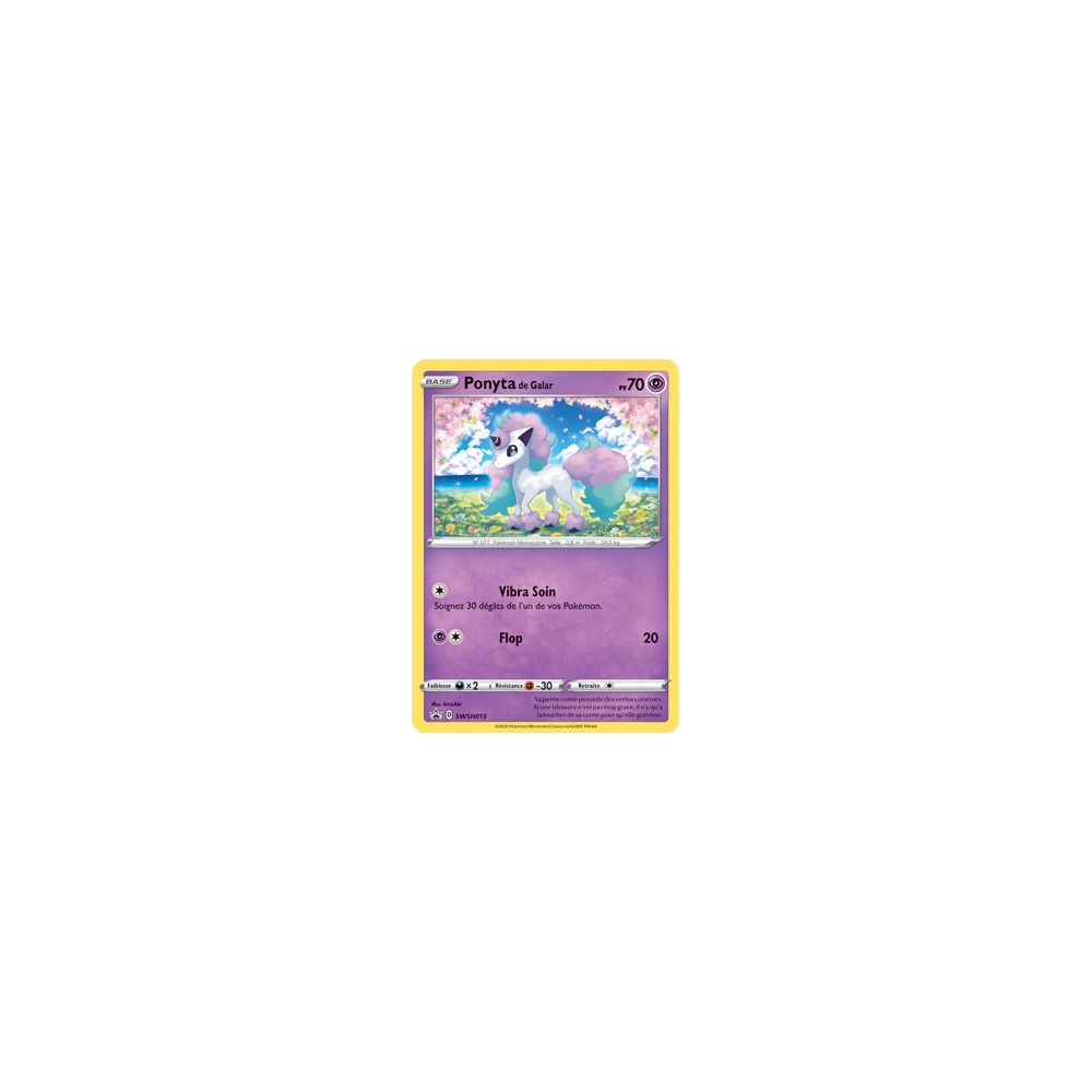 Ponyta de Galar, carte - de Promo SWSH (Épée et Bouclier)