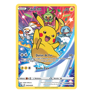 Carte Pikachu - de Pokémon SWSH020