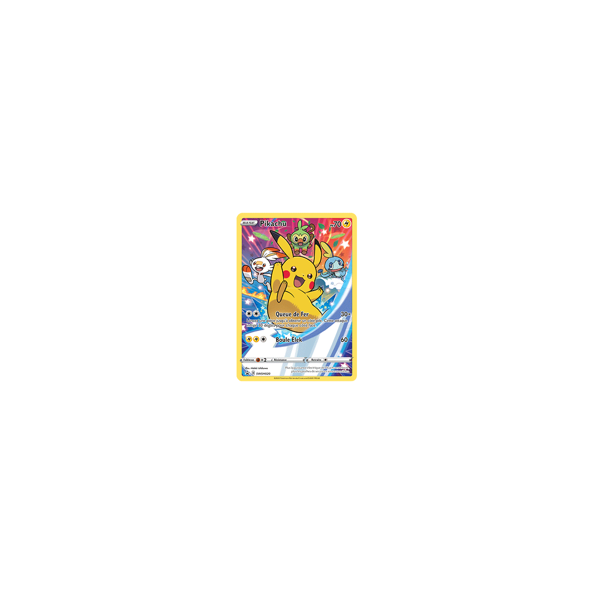 Carte Pikachu - de Pokémon SWSH020