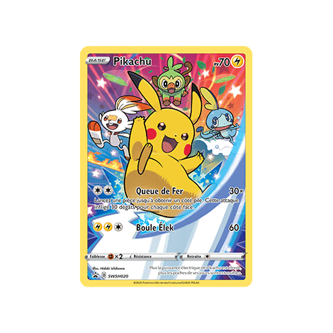 Carte Pikachu - de Pokémon SWSH020