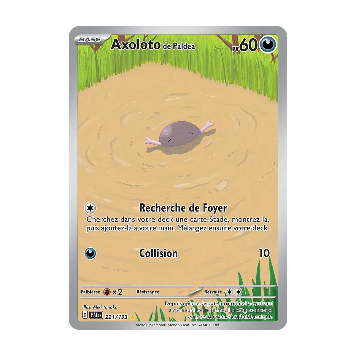 Axoloto de Paldea 221/193 : Joyau Illustration rare de l'extension Pokémon Écarlate et Violet Évolutions à Paldea