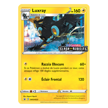 Carte Luxray - de Pokémon SWSH023