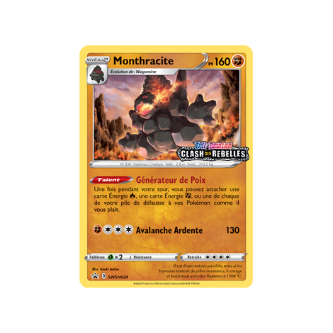 Monthracite SWSH024 : - de Pokémon Promo SWSH (Épée et Bouclier)