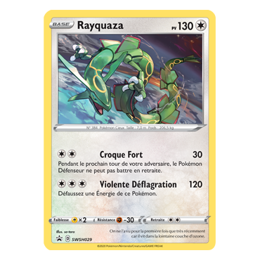 Carte Rayquaza - de Pokémon SWSH029