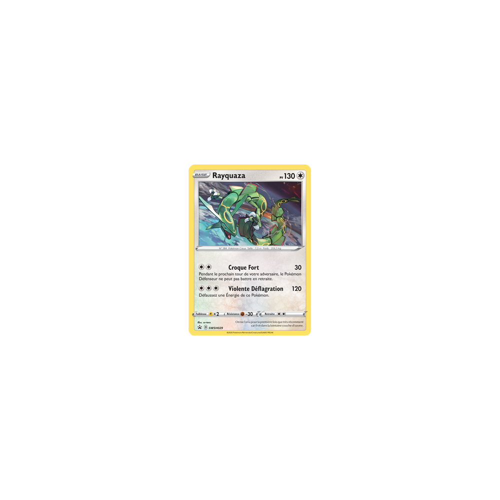 Carte Rayquaza - de Pokémon SWSH029