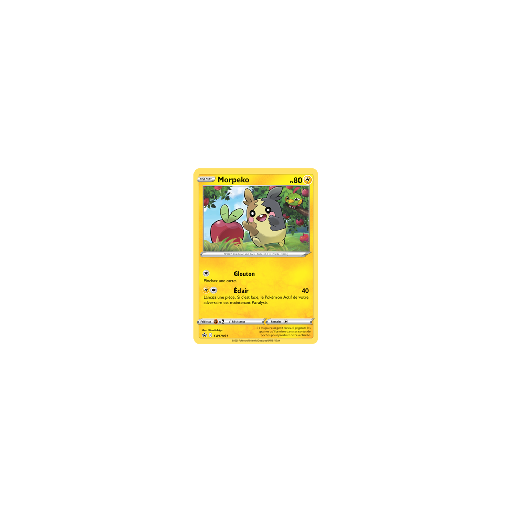 Carte Morpeko - de Pokémon SWSH031