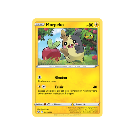 Carte Morpeko - de Pokémon SWSH031