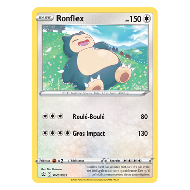 Carte Ronflex - de Pokémon SWSH032